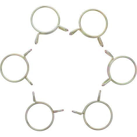 Pince ressort 6 pièces métal, pour atelier, tuyau et durites (1/5)