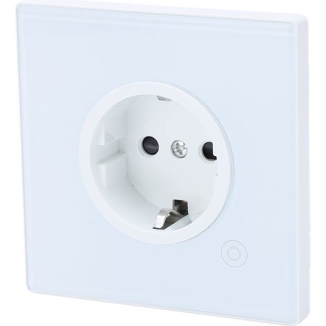 Prise murale intelligente 16 A 1 voie avec minuterie programmable, blanche, prise UE 95-245 V, WK-EU16M (pour type ZigBee) (1/5)