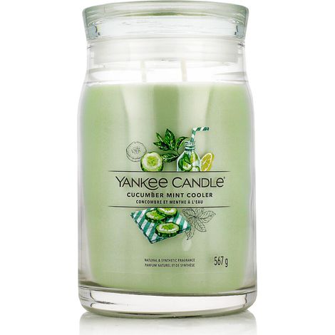 Yankee Candle Vela aromática Signature  Vela en tarro grande con doble mecha, mezcla de cera de soja de larga duración, regalo perfecto para mujeres