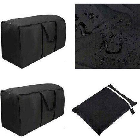 Sac de rangement pour coussin de jardin - - Tissu Oxford 210D - Hydrofuge - 116x35x50 cm - Poignée portable (1/4)