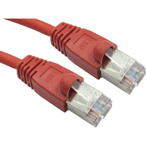 Câble Ethernet catégorie 6 FTP RS PRO, Rouge, 20m LSZH Avec connecteur Droit LSZH ( Prix pour 1 )