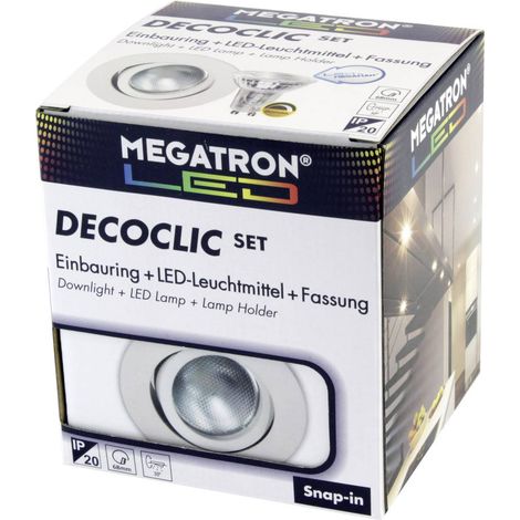 Megatron MT75401 Lampada da incasso LED (monocolore) GU10, GU5.3 5.5 W Bianco