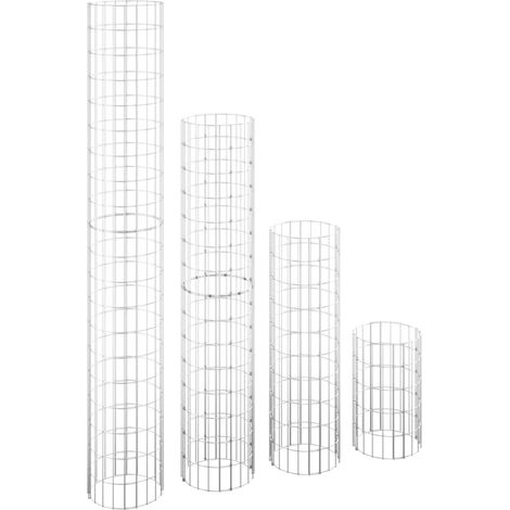 Maison Exclusive - Arriate gaviones circular 4 piezas Ø30x50/100/