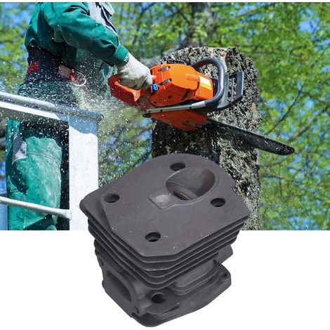 Convient aux tronçonneuses Husqvarna 340, 345 et 350 : ensemble piston-cylindre de 44 mm, joint d’huile, vilebrequin et bougies d’allumage. (1/5)