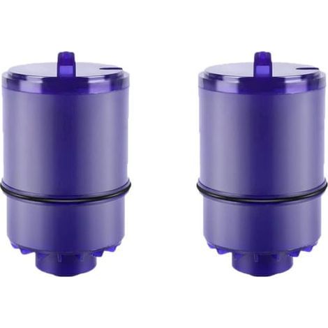 Due cartucce filtranti blu per depuratore d'acqua del rubinetto, adatte per uso domestico e in ufficio. (1/5)