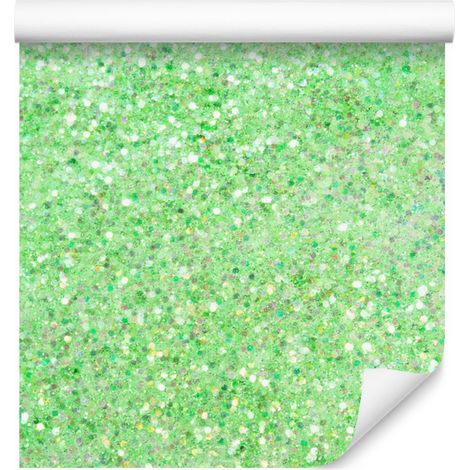Papier peint pailleté menthe et vert pour salon et chambre 50x1000 cm (1/5)