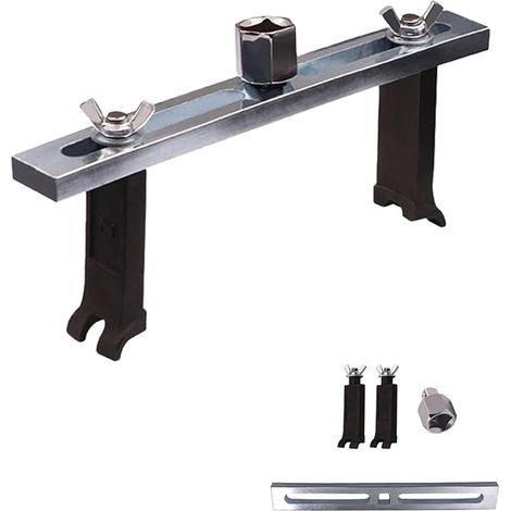 Universel pour Enlever le Couvercle du Réservoir de Carburant et la Pompe à Carburant, Outil Démontage de Réparation Essence Polyvalent Ajustable de 23 à 190 mm avec Clé à Molette (1/5)