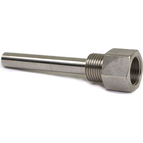 Danfoss Pozzetto termometrico 100 mm, acciaio inossidabile per sensore ad immersione ESMB-12, 087B1192
