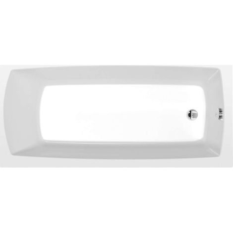 Polysan Vasche da bagno - Vasca da bagno rettangolare Lily, 140x70x39 cm, bianca 72201