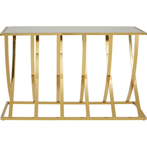 Interiors by Premier Chrome Finish Console Table, Elegant Design Modern Console Table, Functional And Sleek Hallway Table (1/5)
