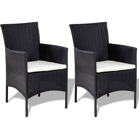 Maison Exclusive - 4-tlg. Garten-Lounge-Set mit Auflagen Poly Rat (1/5)