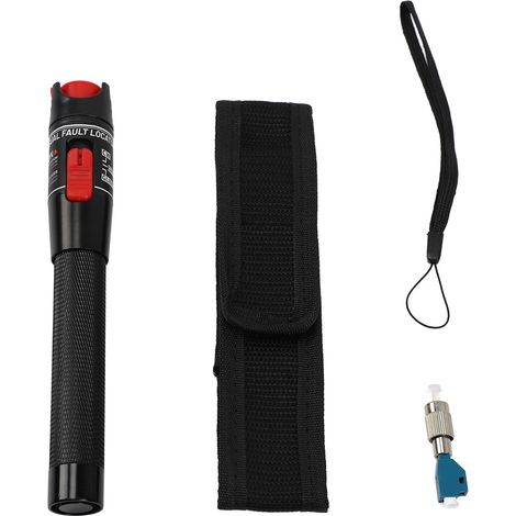 Localizzatore visivo di guasti VFL, tester portatile per cavi in fibra ottica, rilevatore di interruzione ottica con adattatore da FC maschio a LC femmina per SC ST 50MW. (1/2)