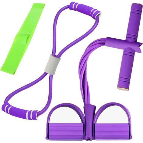 3 Pièces Corde de Tension Multifonctionnelle avec Figure 8 Bande de Résistance et Elastique 6 Tubes Élastique Sport Expander Élastique Sport Expander pour Gymnase Yoga Sport Maison (1/5)