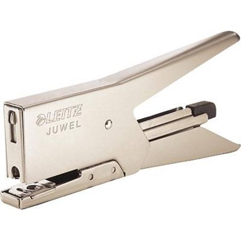 Leitz Cucitrice a pinza 5557-00-82 Capacità di impilatura:12 fogli (80 g/m²) Nickel 1 pz.