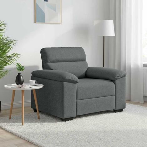 Sessel Dunkelgrau 100x81x84 cm Stoff