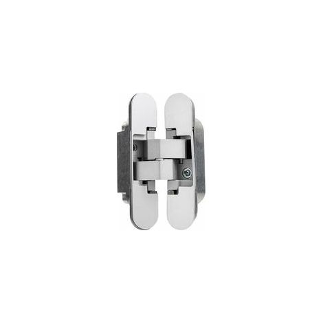 Charnière invisible pour portes lourdes – Lot de 2 – Charge 40 kg – Ouverture 180º – Épaisseur 35 à 45 mm – Réglage tridimensionnel