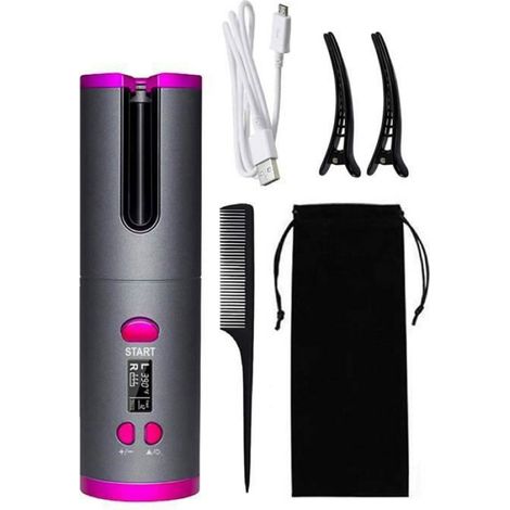Fer à friser - - Automatique - Sans fil - Température réglable - USB rechargeable (1/5)