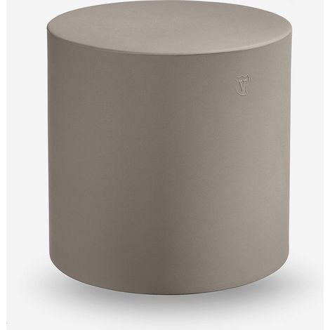 Design-Zylinderpouf aus Polyethylen für drinnen & draußen Blok - Beige (1/3)