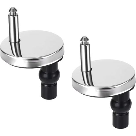 2 Pack Toilet Seat Fixer, Toilet Seat Mount, Stainless Steel Toilet Seat Holder for Toilet Seat (1/5)