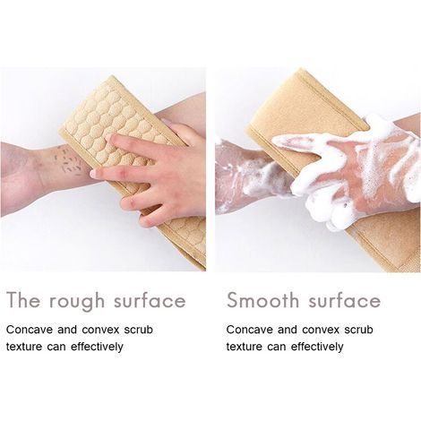 Gant gant de bain Dos exfoliant loofah doux homme femme serviette massage gant loofah pour douche nettoyage corps (1/2)