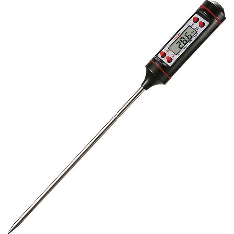 Thermomètre - Sonde Acier Inoxydable - Affichage Numérique LCD - Plage -50 À +300 °C - Précision ±1 °C - Cuisine Viande Pâtisserie - 1 Pièce (1/5)