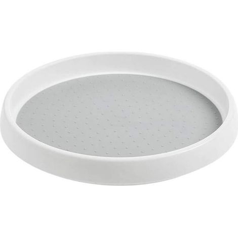 Drehbarer Gewürzständer, drehbare Gewürzablage aus Kunststoff, drehbarer Sockel, Gewürzkarussell für den Küchenschrank, 25 cm x 2,5 cm