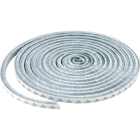Tira de sellado, 10 m², burlete para puertas y ventanas, tira de sellado autoadhesiva para puertas, tira de cepillo a prueba de viento y polvo, burlete de cepillo para puertas correderas.