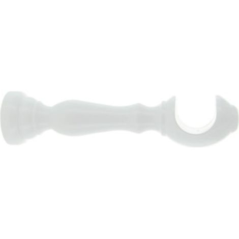 SUPPORTO LEGNO P/BASTONE BIANCO 25 CM 2 PZ