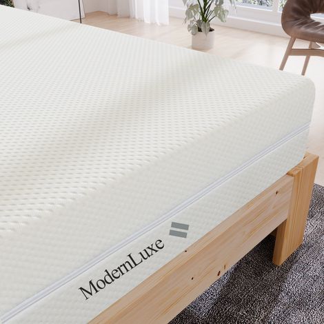 Matelas en mousse à mémoire, dimensions 90x200. Conçu avec 7 zones de confort. Épaisseur de la mousse : 20 cm. Types de mousse disponibles : H3, H2. (1/5)