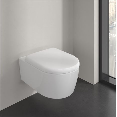 Villeroy & Boch Skyla - WC suspendu avec abattant SoftClosing, TwistFlush, DirectFlush, blanc alpin 5656CL01 (1/3)