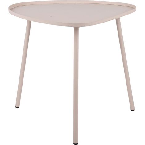 Mesa auxiliar Leitmotiv Boaz negro gris cálido metal 44 cm