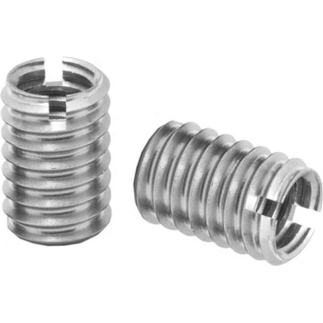 Lot de 30 écrous filetés intérieurs et extérieurs - Conversion de diamètre variable - Douille filetée - Diamètre variable (M6 x M8-12 mm) (1/5)