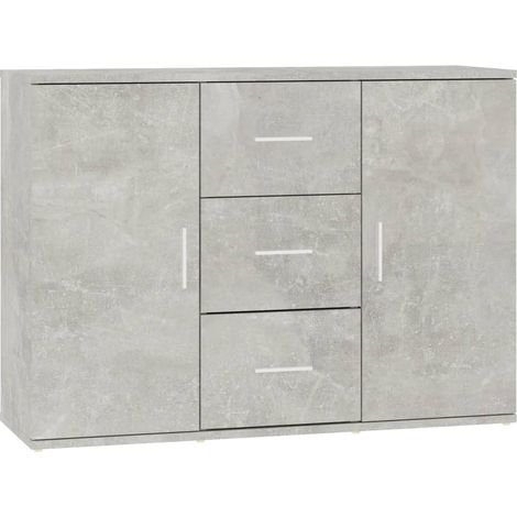 Sideboard Betongrau 91x29,5x65 cm Holzwerkstoff vidaXL
