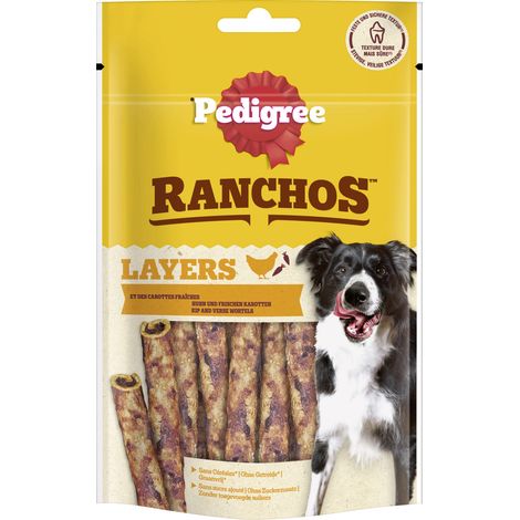 Pedigree Ranchos Hundeleckerli Layers mit Huhn 60 g (1/2)