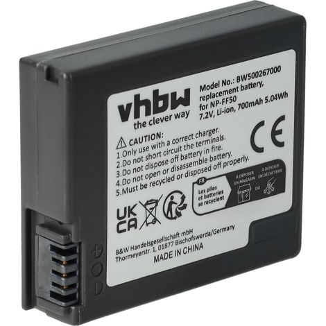 vhbw Akku kompatibel mit Sony DCR-PC350 Videokamera Camcorder (700 mAh, 7,2 V, Li-Ion) (1/5)