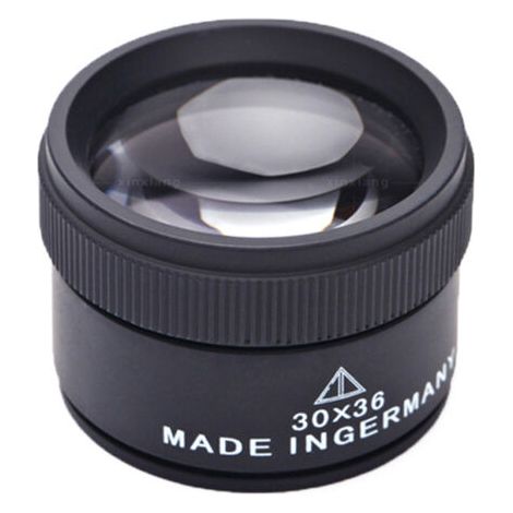 30X Loupe de Bijoux,Métal Portable Grossissement Optique,Loupe de Poche pour Pièces de Monnaie Timbres Bijoux Montre