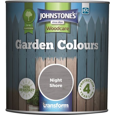 Johnstones Woodcare Garden Colours Paint - 1L - Night Shore