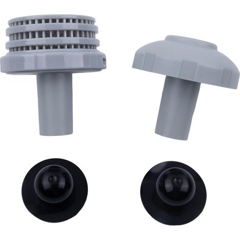 Anschluss-Set für Intex Pool 32mm Schlauch, Einlassdüse & Siebanschluss Schwarz