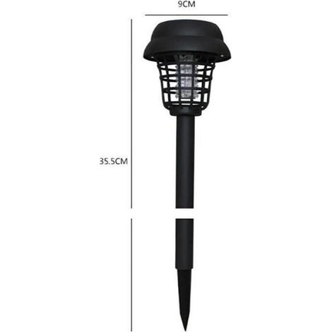 WENYU Lot de 2 Lampes solaires répulsives pour extérieur,Anti-moustiques,Anti-Insectes électroniques,Anti-moustiques,Anti-Inse [287] (1/4)