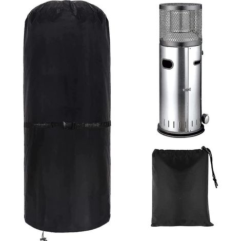 Housse de protection pour chauffage d'extérieur résistant aux intempéries pour terrasse : tissu Oxford 600D résistant aux UV : ronde : 50 x 50 x 120 cm (1/5)