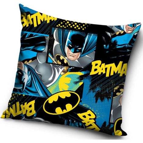 BATMAN HOUSSE DE COUSSIN, MICROFIBRE, BLEU FONCÉ, 40X20X1 CM BAT162003-POSZ