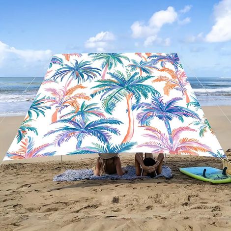 Voile d'ombrage imperméable style Mandala – Toile solaire rectangulaire/carrée avec 4 cordes, protection UV 95%, auvent décoratif pour jardin terrasse Voile d'Ombrage(Style11-150cmx150cm)