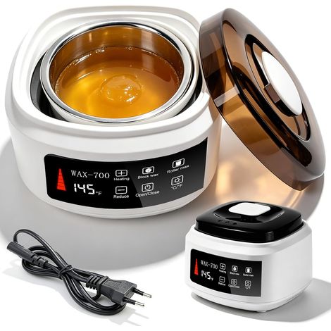 Chauffe-Cire 500 ml, Appareil à Cire électrique, Appareil D'épilation, Chauffe-Cire Automatique Portable, Kit D'épilation à la Cire Chaude pour Bougies (DIY) (1/5)
