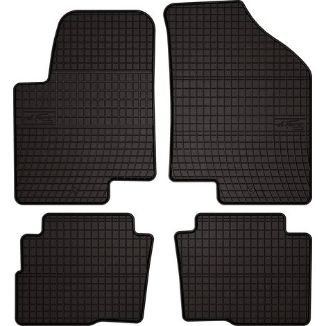 Gummifußmatten für Kia Soul I Crossover (2009–2013) – schwarz, passgenau