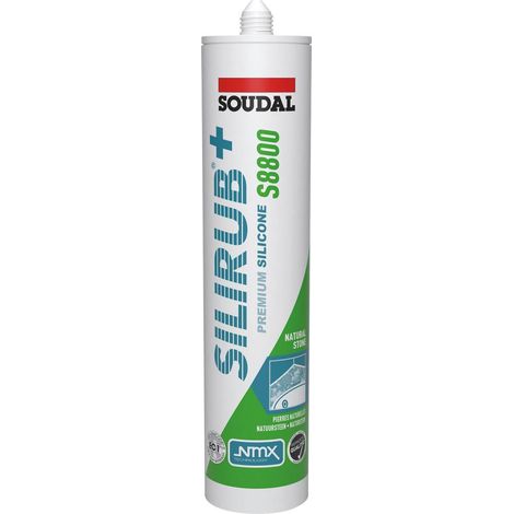 SOUDAL Naturstein-Silikon SILIRUB+ S8800 300ml marmorgrau (1/4)