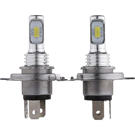 Set mit 2 H4 9003 HB2 LED-Lampen, Fern- und Abblendlicht, 35 W, 4000 lm, 6000 K, für Autos (1/5)