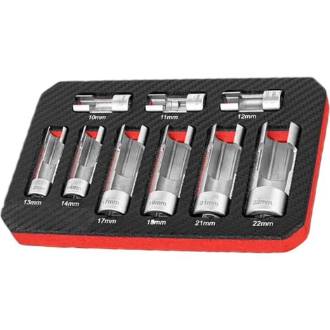 Débague de Démontage de Tuyau D' Ouverte Clé à Capteur D'Oxygène à Rainure de Manchon Hexagonal D'Injection de Carburant en Argent Outil de Réparation (1/5)