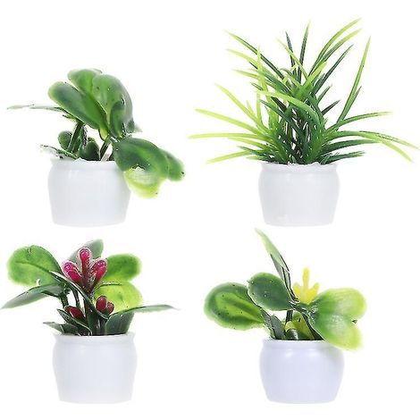 Lot de 4 mini plantes en pot (1/3)