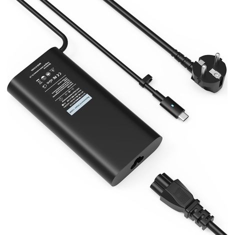 130W USB C Chargeur Compatible avec Dell Latitude XPS 17 16 15 2in1 9575 9250 9500 9510 9520 9530 9640 9700 9710 9720 9730 précision5530 2in1 5550 5560 5690 5750 5760 5570 5770 Alimentation (1/5)