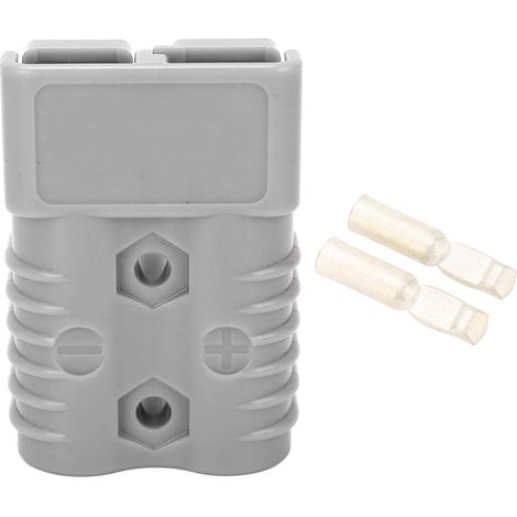 Kabelstecker, SB175A Direkter Ersatz 600V Langlebiger Batteriestromstecker mit Klemme für Boote (GRAU).